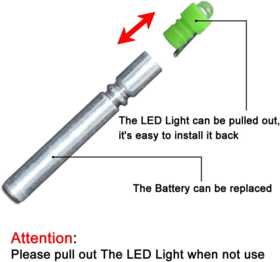 6PCS-LED Bobber Light Replacement for Fishing Lures, Fishing