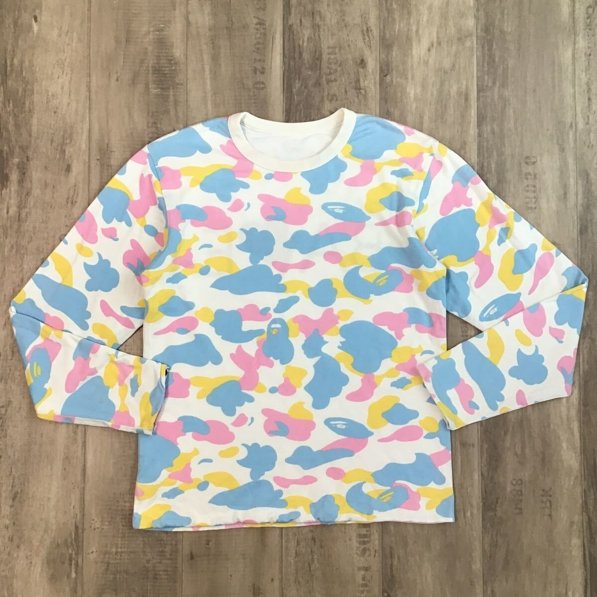 Reversible BAPE cotton candy camo T-shirt multi camo A Bathing Ape