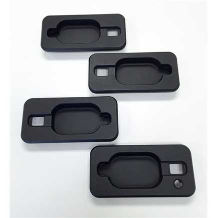 H2 Hummer SUV & SUT  2003-10 Black Billet Door Handle Bucket Inserts (Set of 4) - Picture 1 of 1