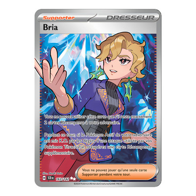 Bria 163/142   Pokemon Karte EV07 Sternenkrone EV7 FA Full Art NM TCG