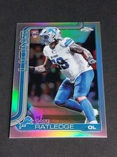 TATE RATLEDGE RC 2025 Topps Chrome Football Holo Refractor NFL Rookie Card #383