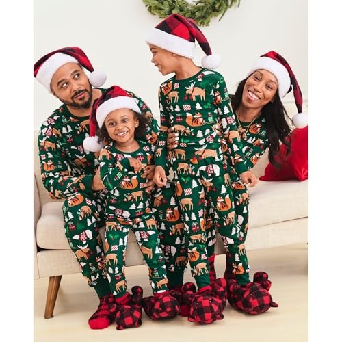 The Children’s Place Family Medium Adult Green Christmas Woodland Animals - Picture 4 of 4