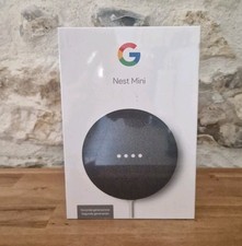 GOOGLE NEST MINI 2ND GENERATION HOME NOIRE ENCEINTE INTELLIGENTE NEUVE BLISTER
