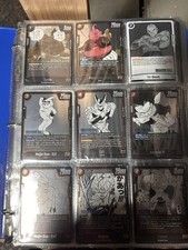 Dragon Ball Z Mix Cards Collection Binder Lot  225 Cards Dragon Ball In Sleeves