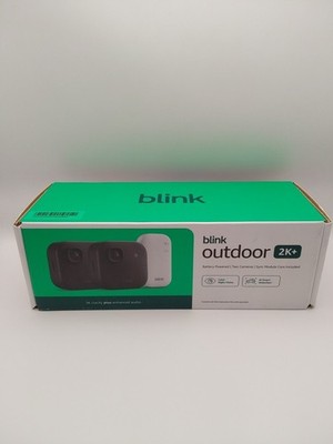 Blink Outdoor 2K+ Wireless Security Camera 2K 2-Pack w/Sync B0F95MMMJF NEW**