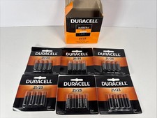 Duracell 21/23 12v Batteries - 36 Pk NEW 7 cards of 4 each  8 extra