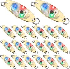 LED Fishing Lures with Underwater Flashing Light for Bass and Halibut Trolling