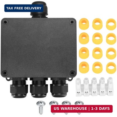 Electrical Junction Box, Waterproof IP68 4-Way External Junction Box, Cable Conn