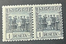 paire timbres Andorre espagnol N°24B, neuf sans trace de charnière - A317