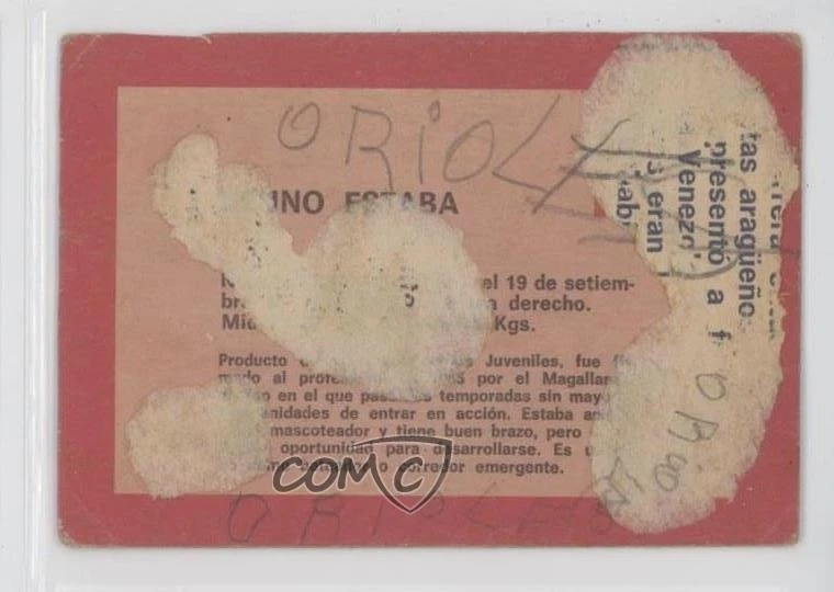 1967 Topps Venezuelan Bruno Estaba #113 - Image 2 of 2