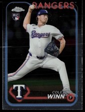 COLE WINN 2024 TOPPS CHROME UPDATE RC TEXAS RANGERS #USC80