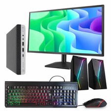 HP ProDesk 600G5 Mini Intel Core i5 32GB RAM 1TB SSD 24 in i5-9500T