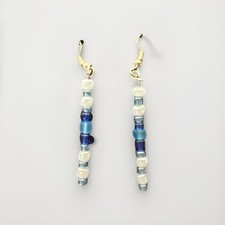 Handmade Colorful Glass Bead Sea Themed Drop Dangle Earrings