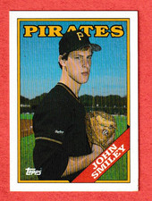 1988 Topps Baseball Card John Smiley Rookie Pittsburgh Pirates #423