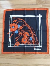 Christian Dior vintage floral silk scarf 50cm EUC