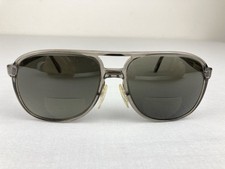 VTG SAFILO ELASTA 1539 AVIATOR SUNGLASSES GRAY ITALIAN FRAMES ONLY 58 17 140 VGC