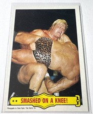 Greg The Hammer Valentine: 1985 Topps WWF Rookie Year 'Smashed on a Knee' #33
