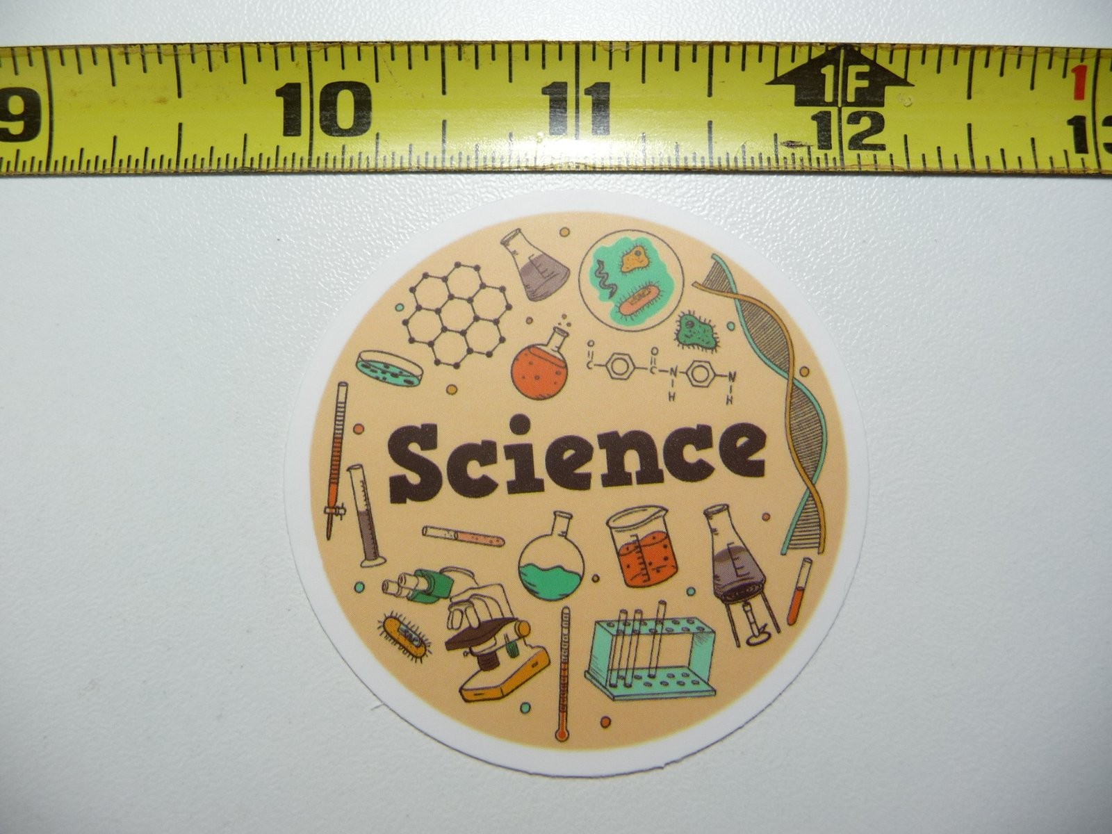 Circle World Science Decal Sticker for School Teachers and Professors