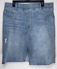 Spanx denim distressed skirt size 2XL