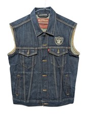 Chaleco vaquero Levi's X Oakland Raiders NFL para mujer talla M