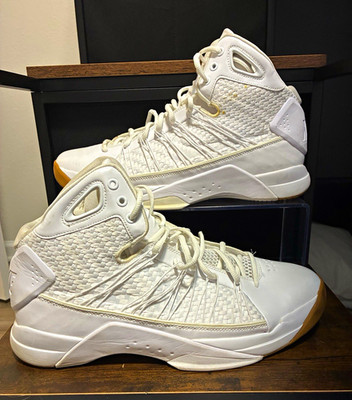 Nike Hyperdunk Lux White Gum 818137-100 Retro 2008 Lifestyle Men Size 13 Gold