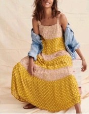 Madewell Jaipur Floral Tiered Midi Dress Womens XS Mixed Print Sleeveless