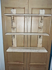 SCAFFALE DA PARETE VINTAGE INDIANO IN LEGNO MASSELLO