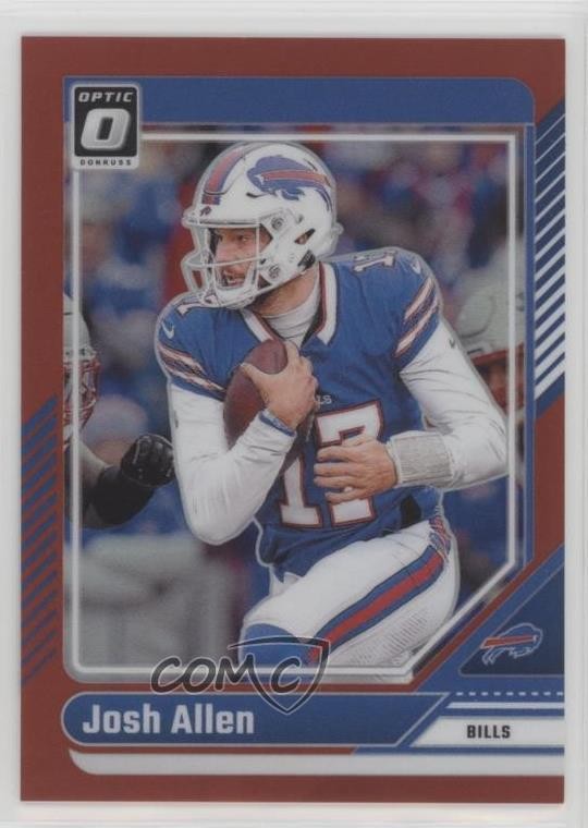 2024 Panini Donruss Optic Red Prizm 50/125 Josh Allen #19 07r2