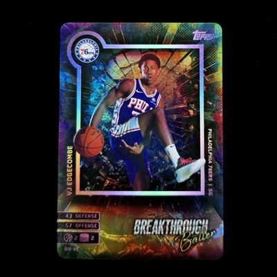 VJ Edgecombe Rookie Breakthrough Baller Insert Holo RC 2025 Topps Match Attax SP