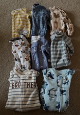 8 Piece Baby  Toddler One Piece Pajamas, Animal Print, Penguin, Zip