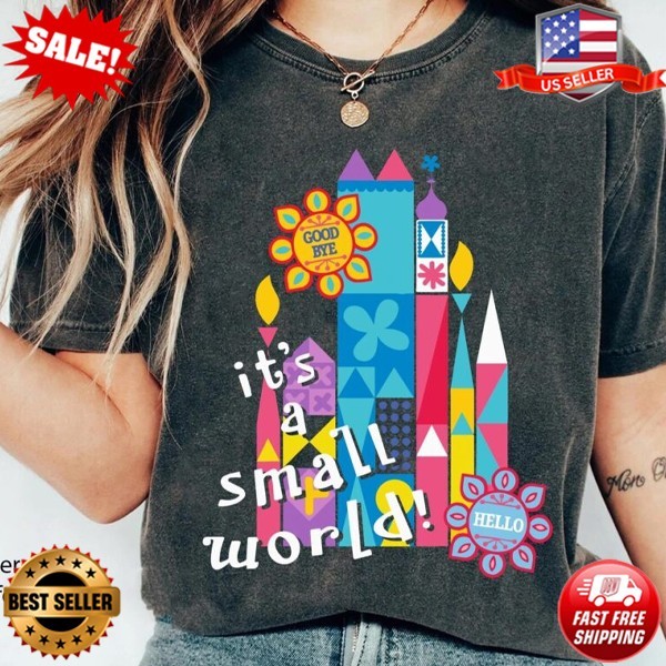 Disney World Vacation Shirt, Colorful Magic Kingdom It’s a Small World T-Shirt