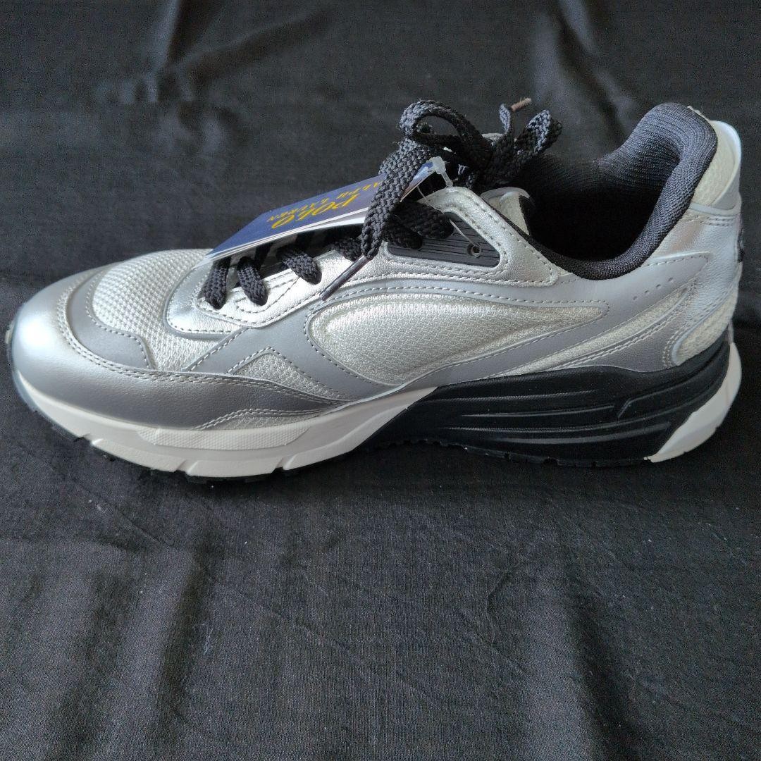 Polo Ralph Lauren Men's Sneakers Gray/White/Silver 26.5cm New In Box image 7