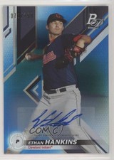 2019 Bowman Platinum Wal-Mart Top Prospects Blue Foil Ethan Hankins Auto 8d2