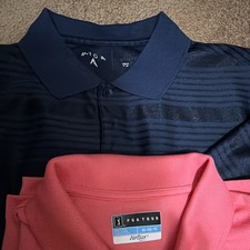 Lot of 6 Mens XL Mixed Brand Polo Shirts Mult...