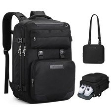 Travel Backpack for Men Women, 17.3" Laptop with Shoe Compartment