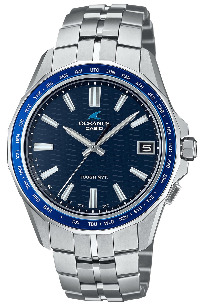Unused CASIO OCEANUS Manta OCW-S400-2AJF Blue Titanium Men's Watch