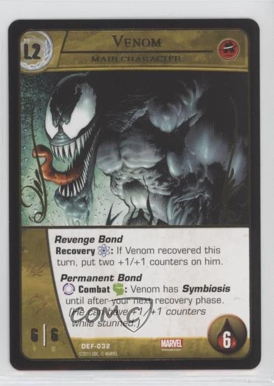 2015 VS System 2 Player Card Game The Defenders Venom #DEF-032