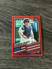 2026 Panini Prizm USA Stars & Stripes Andrew Costello Red Prizm /399
