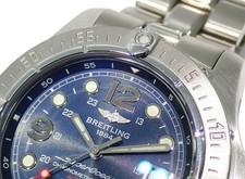 Breitling Super Ocean Steelfish Date A17390 2005 AT SS Blue Dial 44mm Grade B+ 8