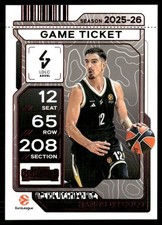 NANDO DE COLO 2025-26 Panini Contenders EuroLeague Game Ticket Red #11