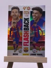 Lamine Yamal, Lionel Messi Card Panini La Liga 2024 25 Megacracks #429 Flashback