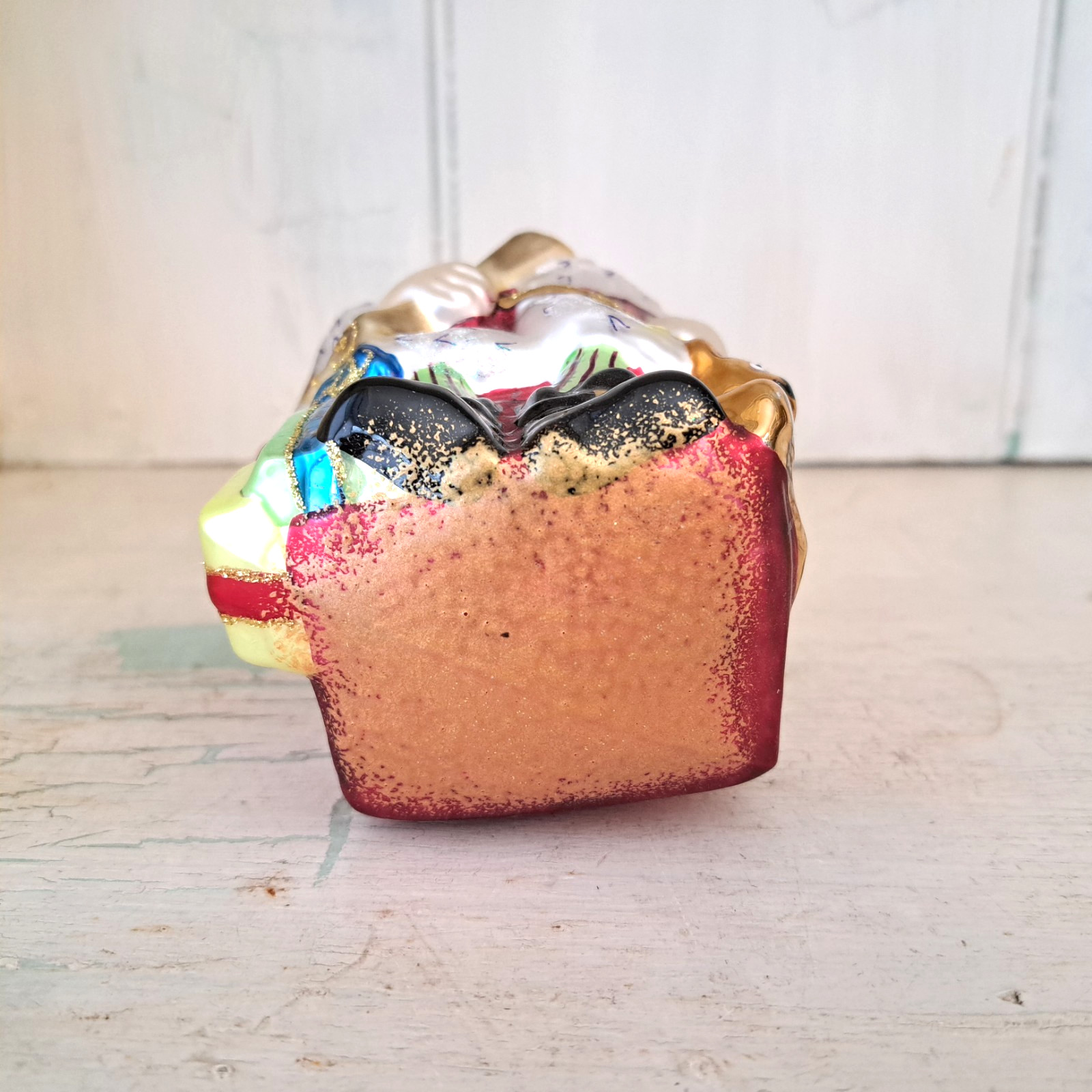 RARE Polonaise 7" HUMPTY DUMPTY on Wall Glass Ornament Kurt Adler POLAND