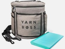 Yarn Boss Portable Crochet Storage Organizer Yarn Knitting Supplies Gray NEW