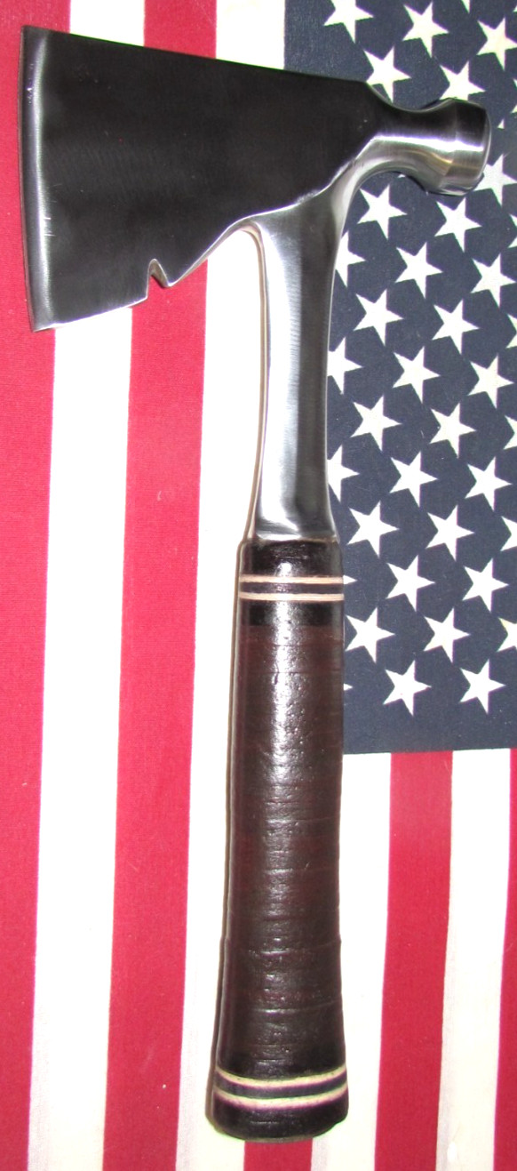 Vintage 1976 Estwing #2 Carpenter's Hatchet/Hammer w/Genuine Leather Handle!
