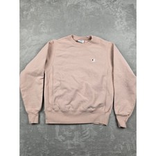 Champion Reverse Weave Sweatshirt Mens Small Pink Crewneck Heavyweight Read