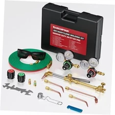 ARCCAPTAIN Kit de soplete de acetileno Oxy con válvulas de retención, kit de 