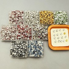 4/ 5 /6 /8 /10mm Czech Crystal Rhinestone Silver Rondelle Spacer Beads 100Pcs