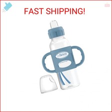 Dr. Brown's Milestones Narrow Sippy Bottle with 100 Silicone Handles,Easy-Grip