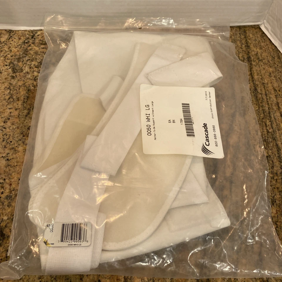 Scott madre para ser blanco moldeado soporte espalda baja abrigo talla grande Foto 4 de 4