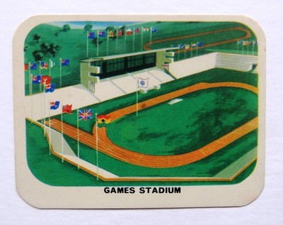 1962 NABISCO VII British Empire & C'Wealth Games Card:  GAMES STADIUM  #3